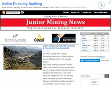 Tablet Screenshot of juniorminingnews.com